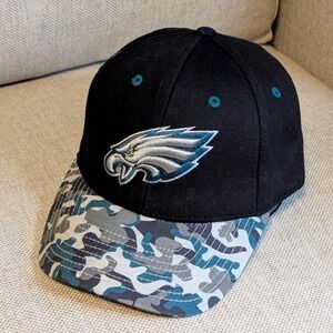 Philadelphia Eagles NFL‎ Team Apparel Camo Bill Strap back Cap Hat adjustable
